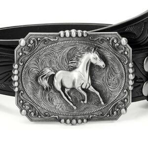 New Western Galloping Running Horse  belt buckle